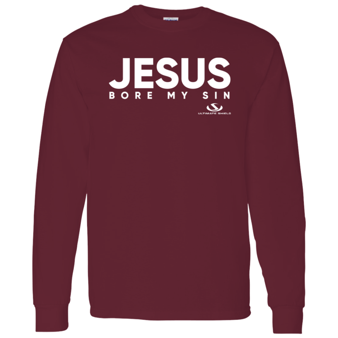 JESUS BORE MY SIN LS T-Shirt 5.3 oz.
